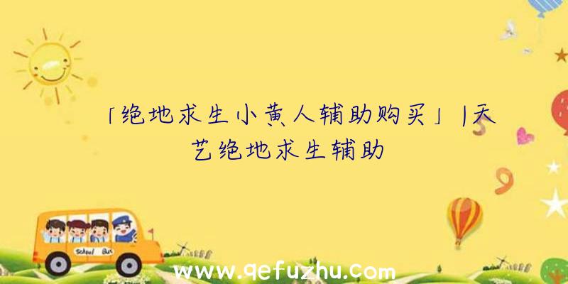 「绝地求生小黄人辅助购买」|天艺绝地求生辅助